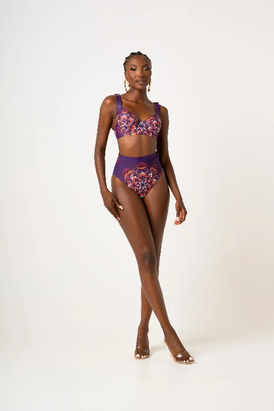 ENANG PURPLE WIRE BIKINI Top