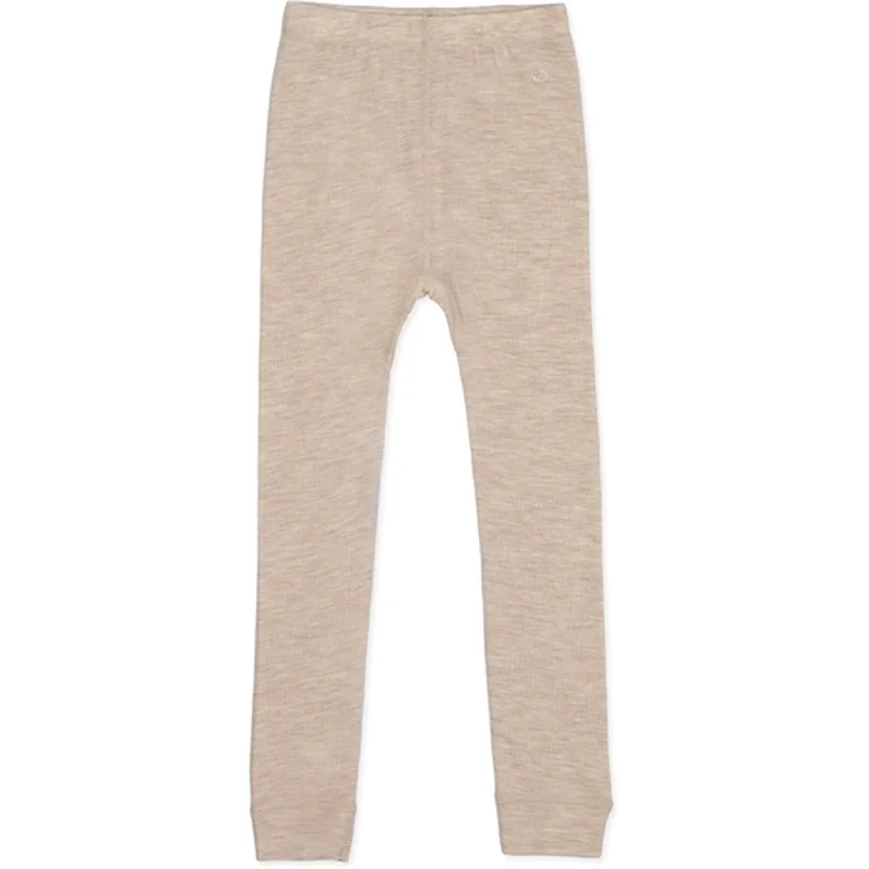 Lillelam Uld Leggins Lys Beige