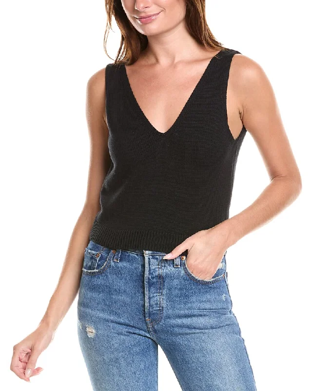 Hooded Women Sweater for Added Comfort and Style27 Miles Malibu Cropped Low Back Tank