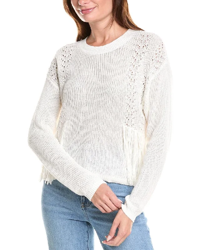 Oversized Women Sweater for a Cozy and Fashionable Look27 Miles Malibu Fringe Front Sweater