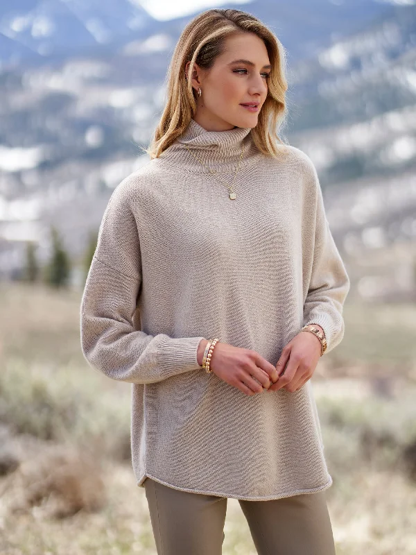 Cashmere Women Sweater with a Luxurious Soft TouchAmora Turtleneck Cashmere Sweater