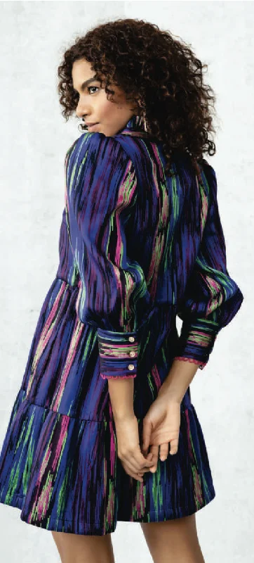 Striped Women Sweater with a Timeless PatternEmily Lovelock Multi Jazquard Dress