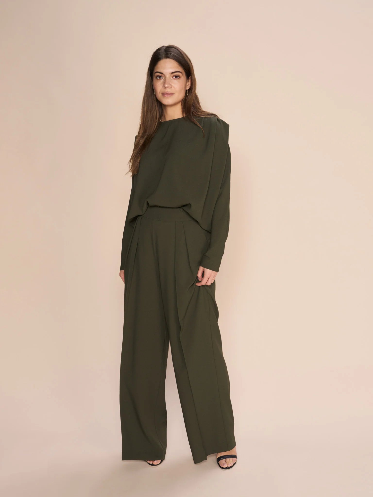 Striped Women Sweater with a Timeless PatternMos Mosh Forest Night Long Wilty Moss Pant