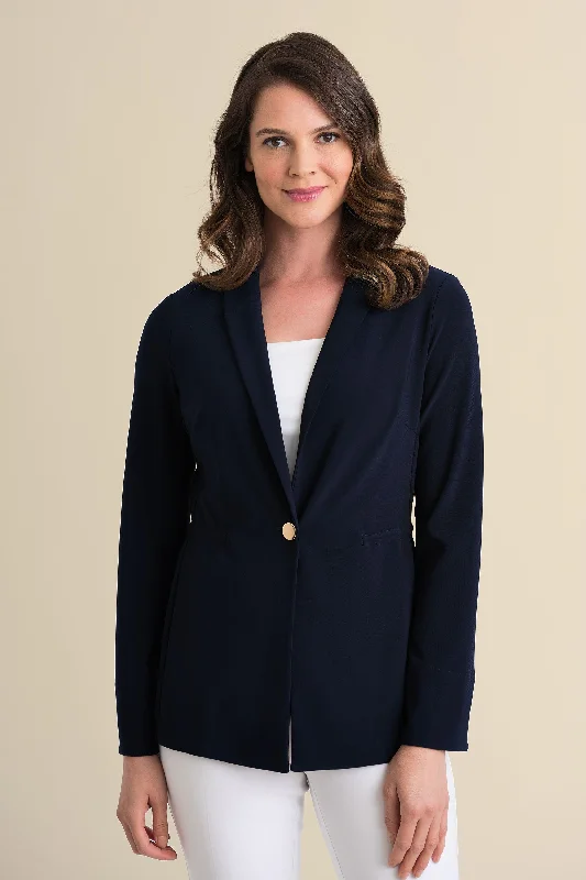 Turtleneck Women Sweater for a Classic and Elegant StyleJoseph Ribkoff Relaxed Tailored Blazer With Adjustable Waist