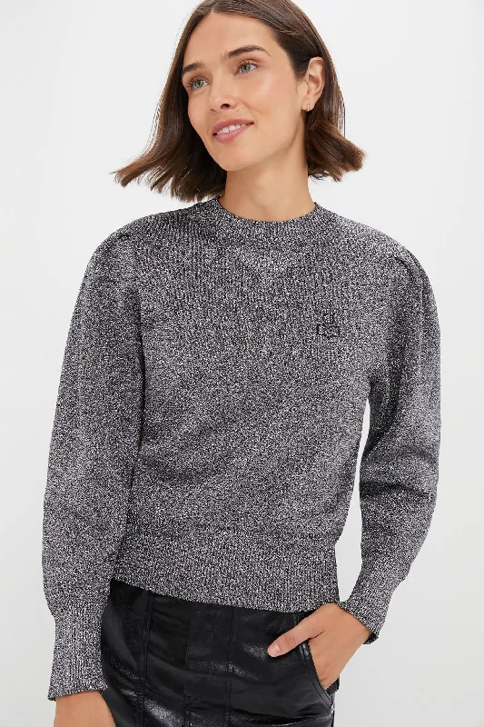 V - Neck Women Sweater to Elongate the NecklineSilver Kelaya Sweater