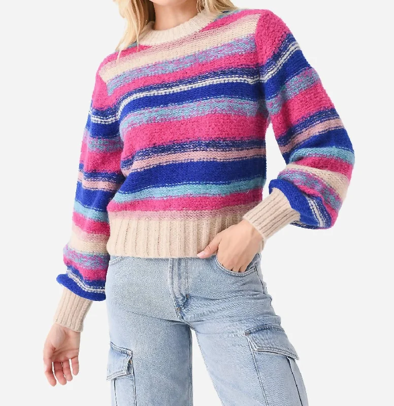 Open - Front Women Sweater for Easy LayeringSonya Sweater In Multi