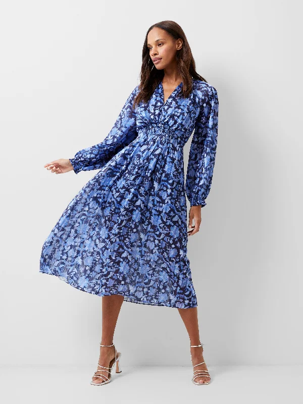 Plus Size Women Dress with a Flattering A - Line Cut for Comfort and StyleCynthia Fauna Midi Dress