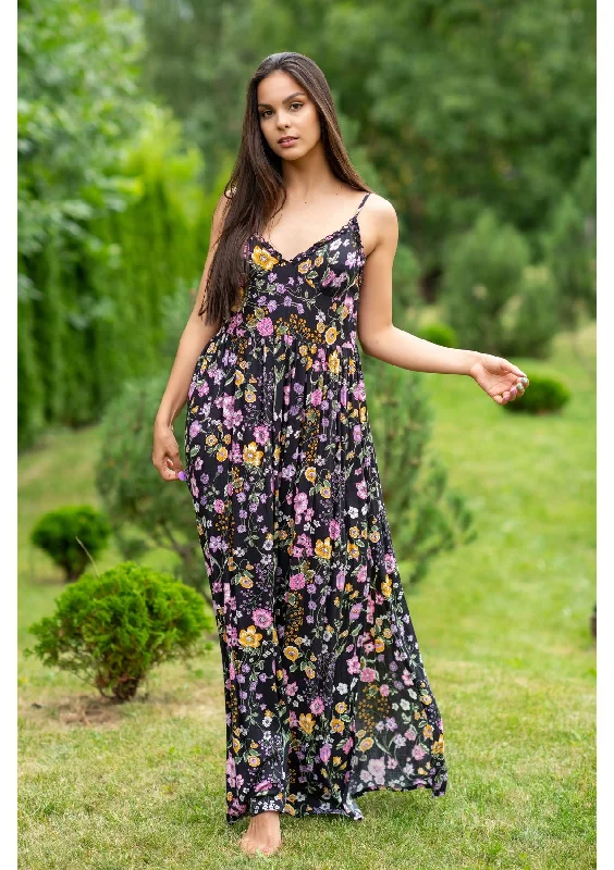 Wrap - Style Women Dress with Adjustable Fit for All Body TypesDahlia Mix Flowers Dress