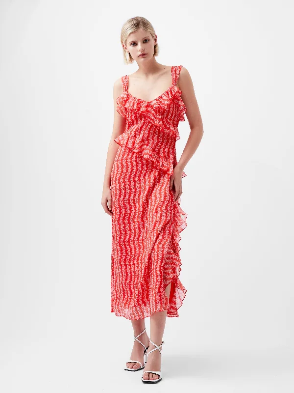 Shift Women Dress with a Simple and Classic Design for Everyday WearFrances Crinkle Ruffle Dress