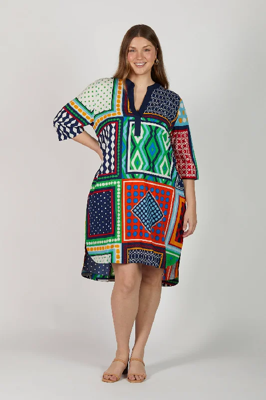 Plus Size Women Dress with a Flattering A - Line Cut for Comfort and StyleLana Shift Dress in Arthouse