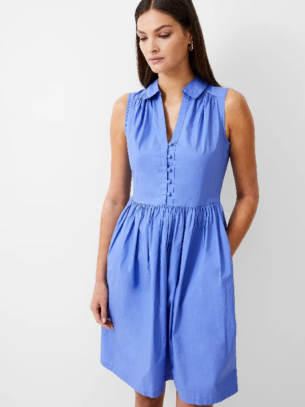 Shift Women Dress with a Simple and Classic Design for Everyday WearSleeveless Smock Dress