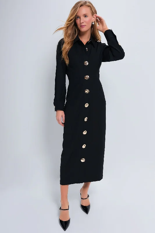 Sheath Women Dress with a Tailored Fit for a Professional LookBlack Petra Dress