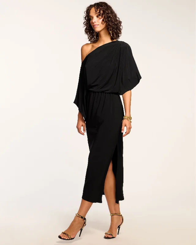 Shift Women Dress with a Simple and Classic Design for Everyday WearCarlina Off-The-Shoulder Jersey Midi Dress