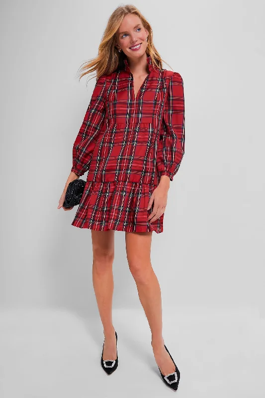 Shift Women Dress with a Simple and Classic Design for Everyday WearRoyal Stewart Tartan Palmerston Dress