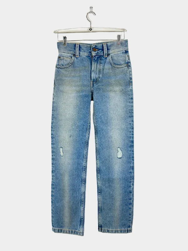 Acid - wash women jeans with a retro finishStraight Jeans