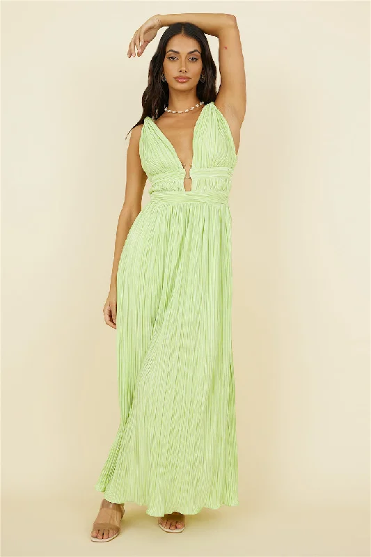 Lace - Embellished Women Dress for an Elegant and Sophisticated AppearanceJupiter Calling Maxi Dress Green