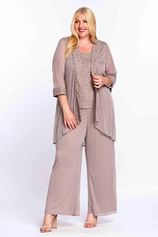 Halter Neck Women Dress to Show Off the Shoulders and NecklineR&M Richards 5005 Long Mother Of The Bride Pant Suit