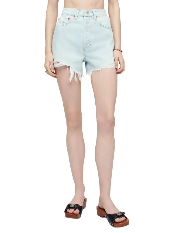 50's Cutoff Shorts In Light Raf