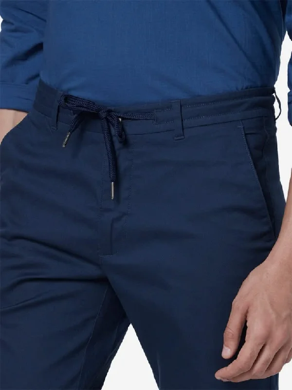 ETA Dark Blue Slim Fit Chinos