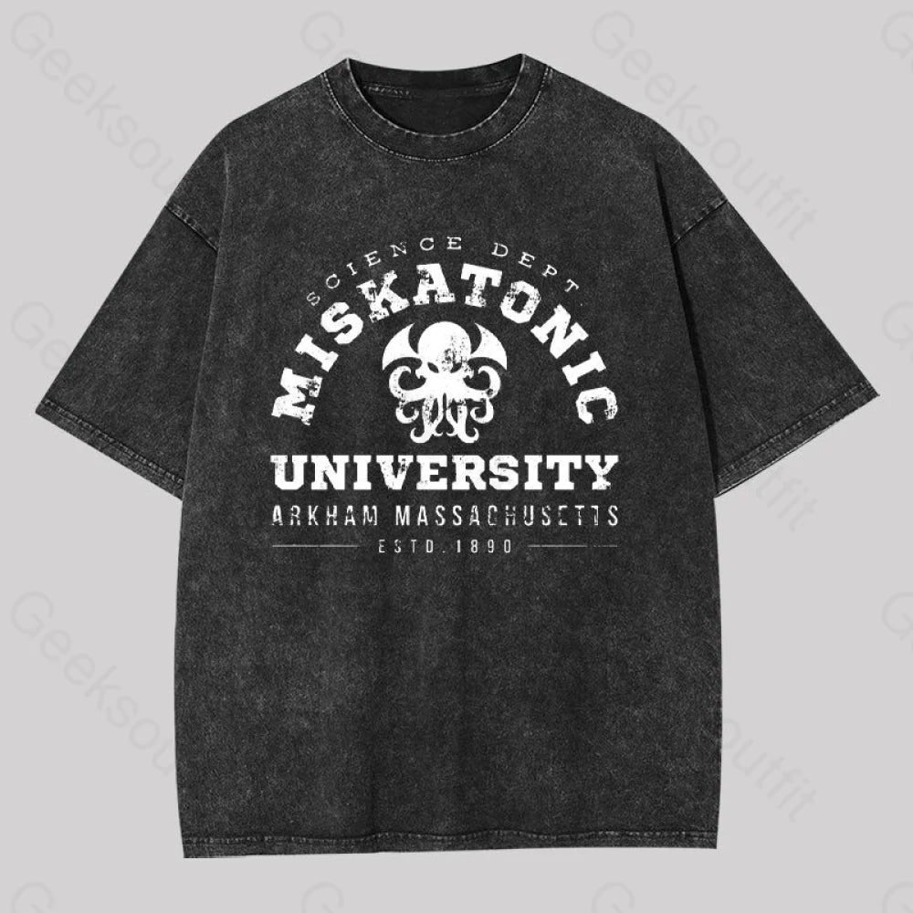 Sheer Women T Shirt for a Stylish and Alluring LookSheer Women T Shirt for a Stylish and Alluring LookMiskatonic University Geek Washed T-shirt