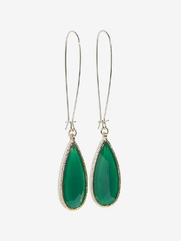 Westside Accessories Green Drop Earrings