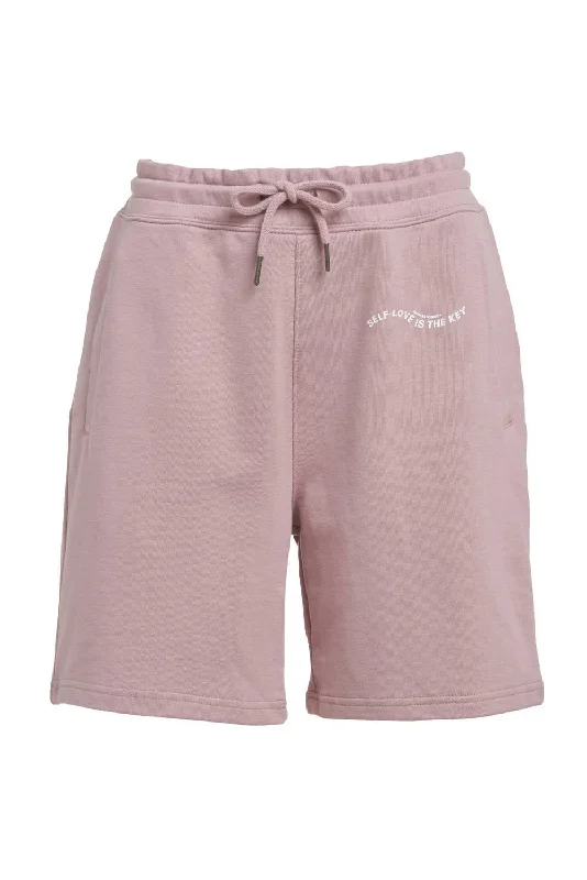 Women's Organic Cotton Shorts In Mauve