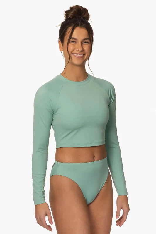 Moana Long Sleeved Crop Rashie - Newport