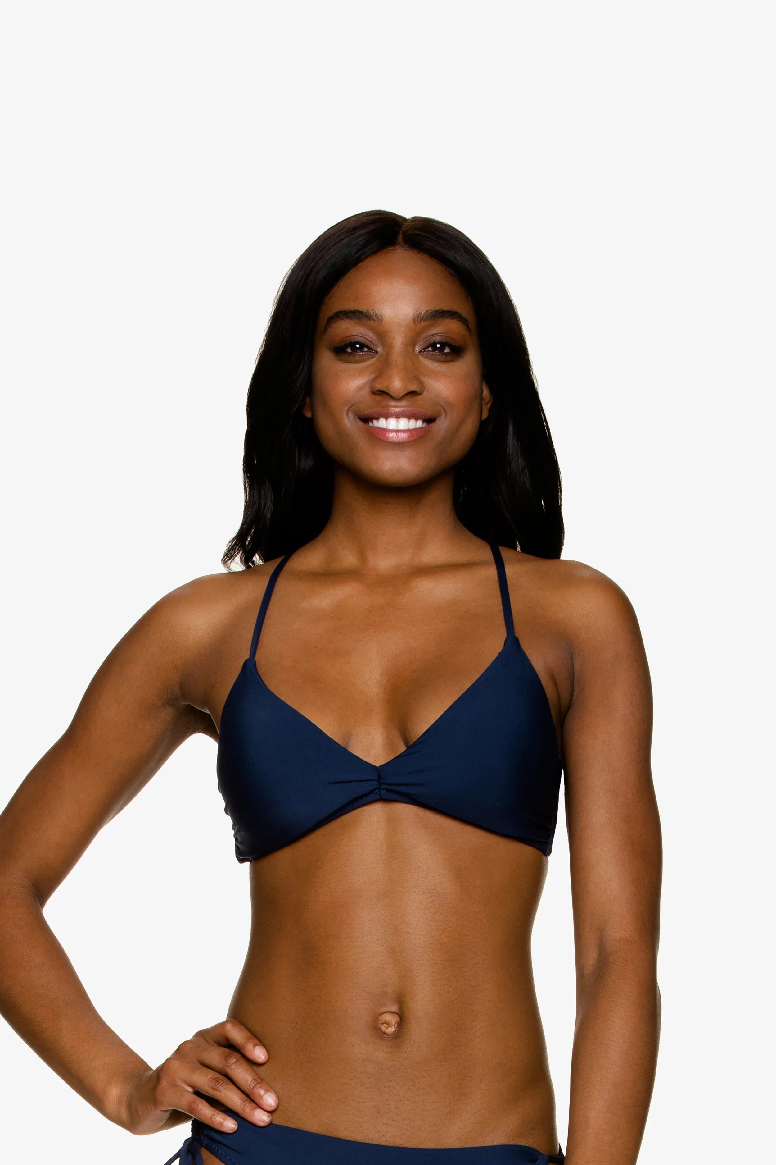 Lace Back Bralette  |  Navy