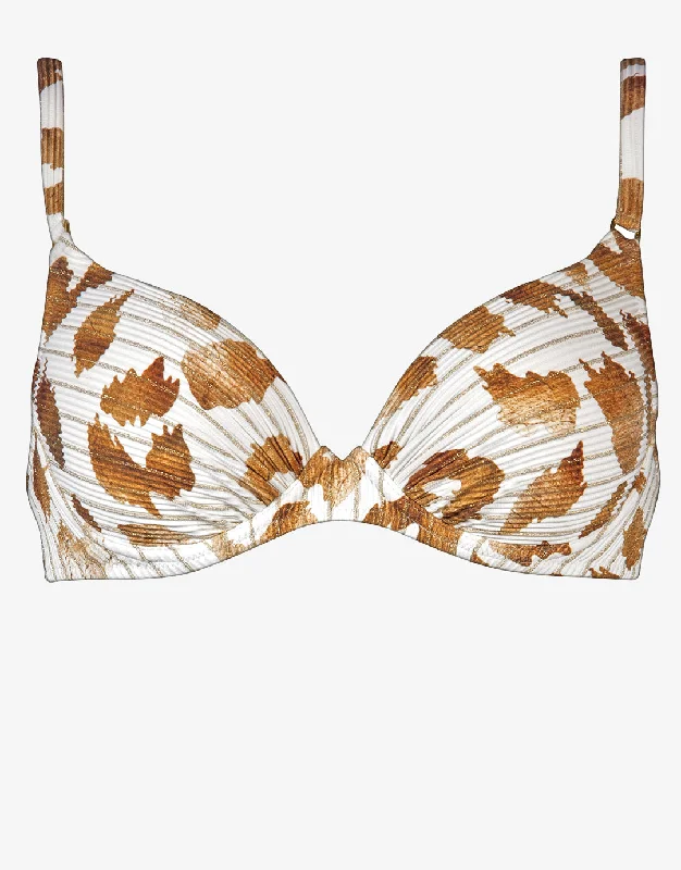 Traces Underwired Bikini Top - White Caramel