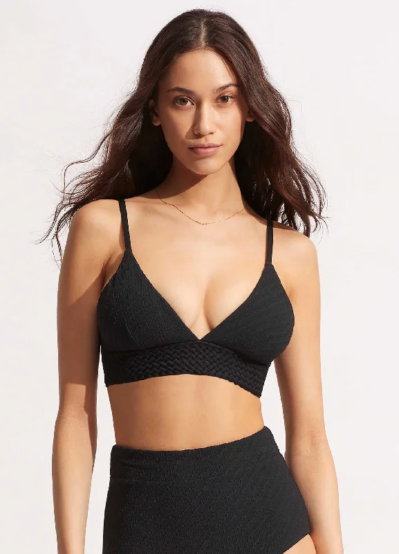 Willow Banded Bralette - Black